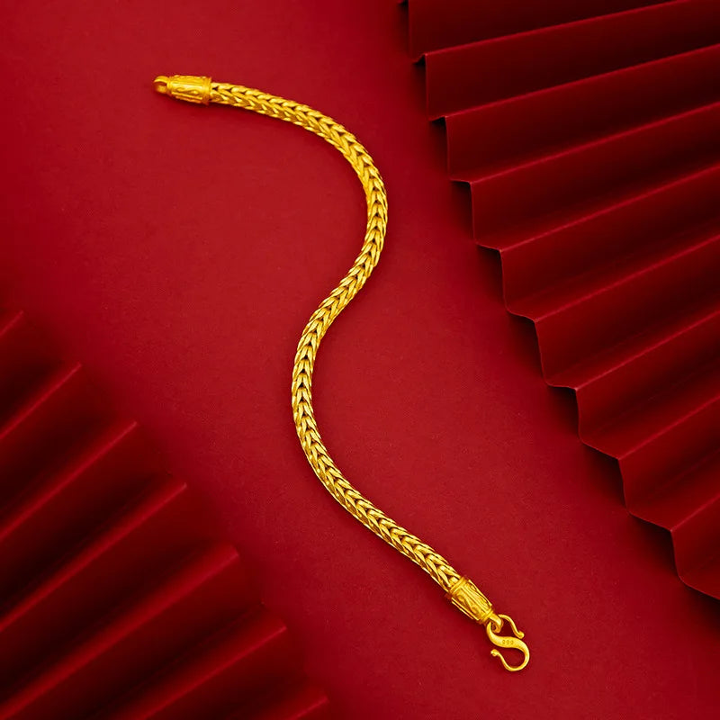 Luxury 18k Gold Original Bracelet for Women Not Fade Bracelet for Party High Quality Jewelry Wedding Bijoux Femme Gold Jewelry