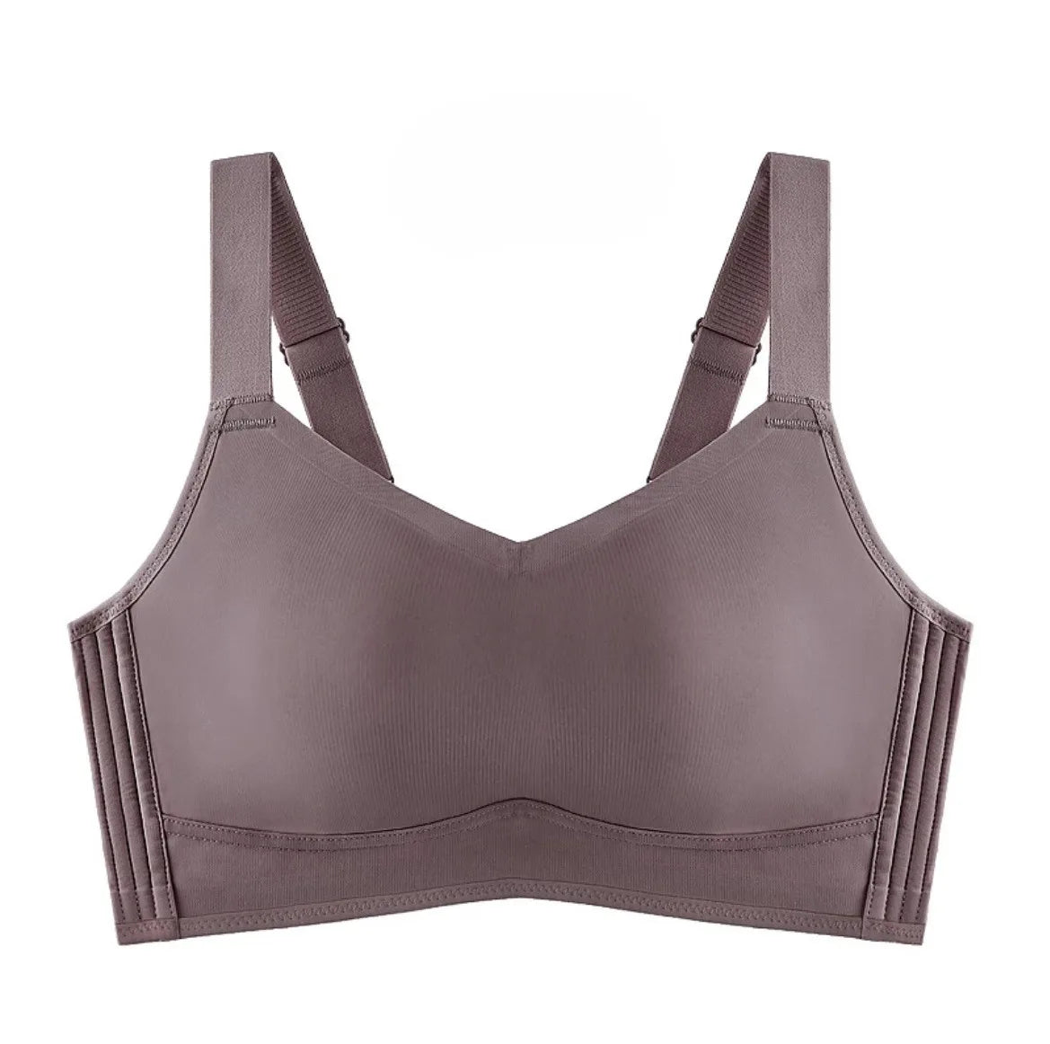 Brelira Bras For Women Full Coverage Minimizer Bra Anti-Sagging Side Smoothing Wireless Seamless Support Wide Band
