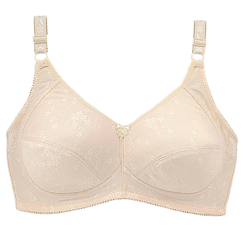 Plus Size Wireless Bra Full Coverage Soft Comfort Bras for Women Side Support Underwear No Underwire Brassiere Breathable