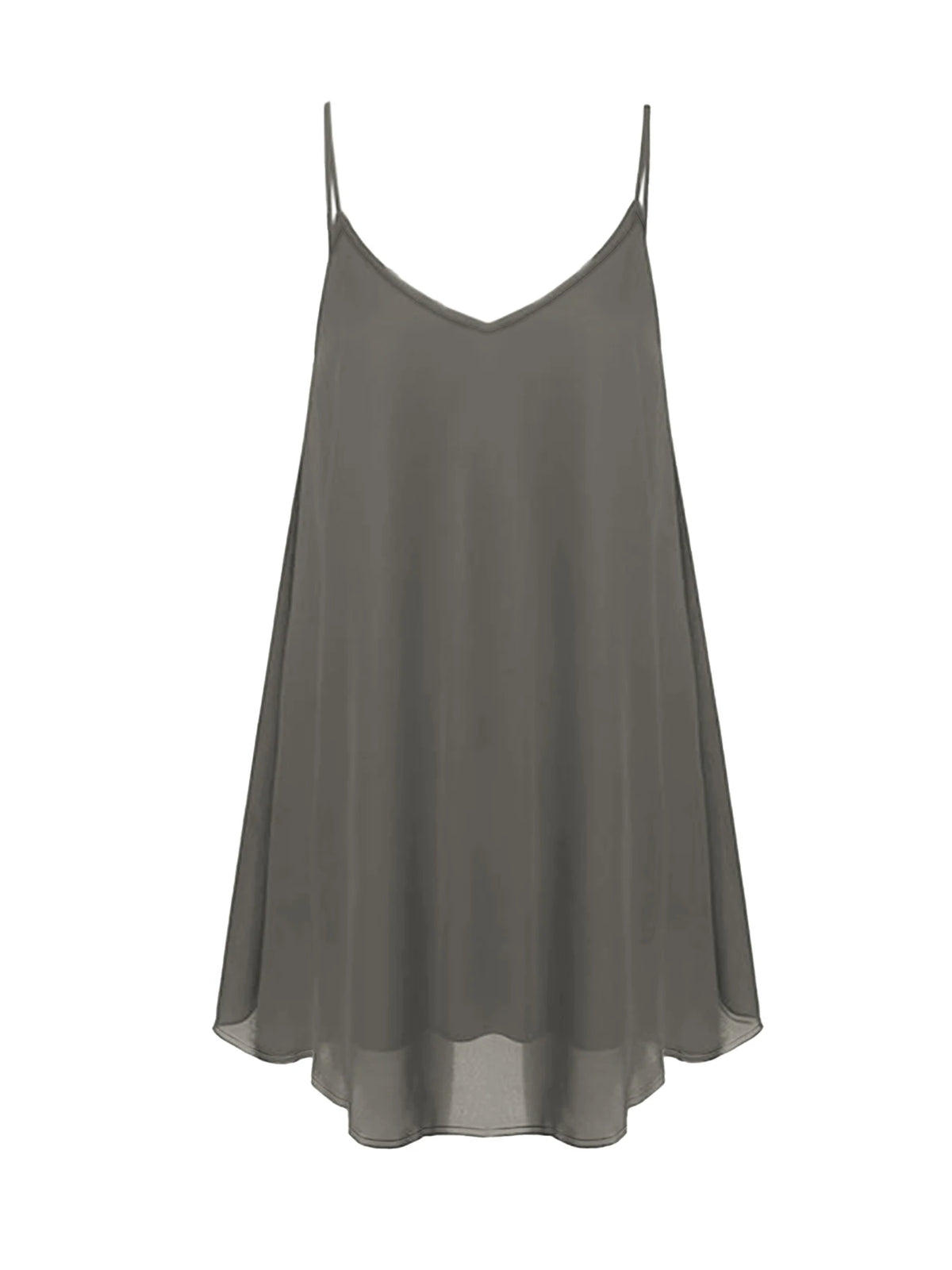 Women Plus Size Sleeveless Dress Fashion Solid Color Comfortable Daily Wear Dress