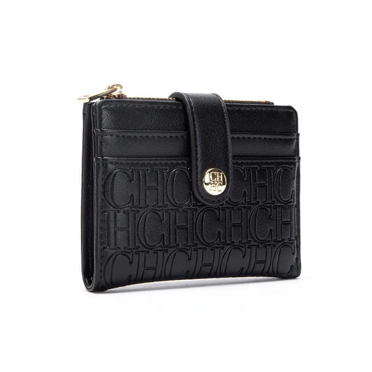 CH Luxury Brand Retro Design Business Card Bag Fashion Button Classic Folding Wallet Compact and Lightweight Women's Square Bag