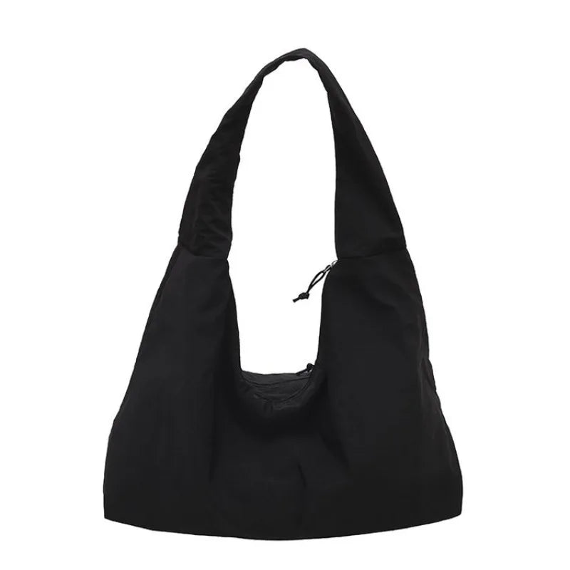 CEEKAY Women's Hobo Bag Orange Nylon Large Capacity Shoulder Handbag Zipper Closure Lightweight Daily Commute Casual Sport