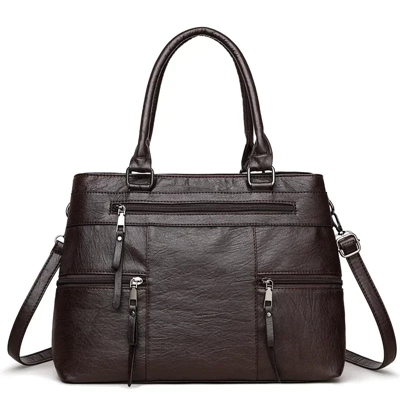Elegant Handbags For Women High Quality Pu Leather Top-Handle Bags Purse Ladies Shoulder Crossbody Bag Casual Tote bolso purses