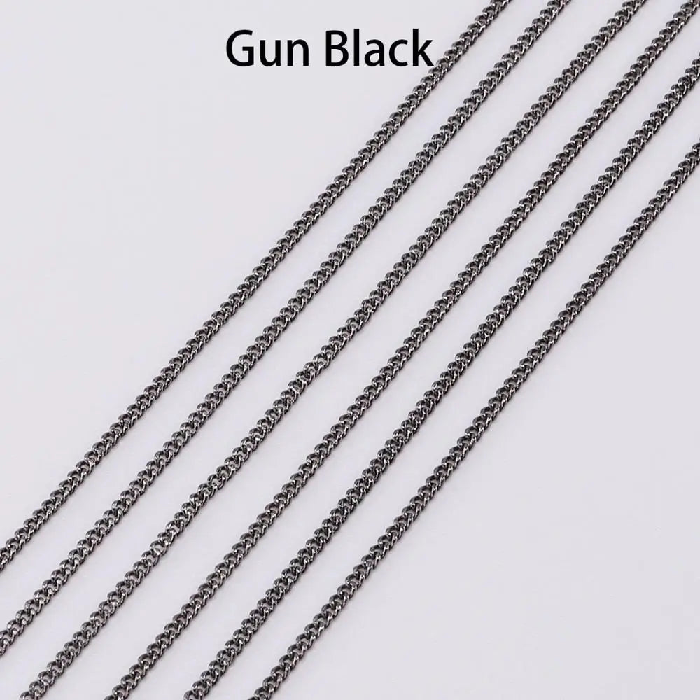 5 m/lot Gold/Bronze Plated Necklace Chains For Jewelry Making Findings Materials Handmade DIY Necklace Chain Supplies
