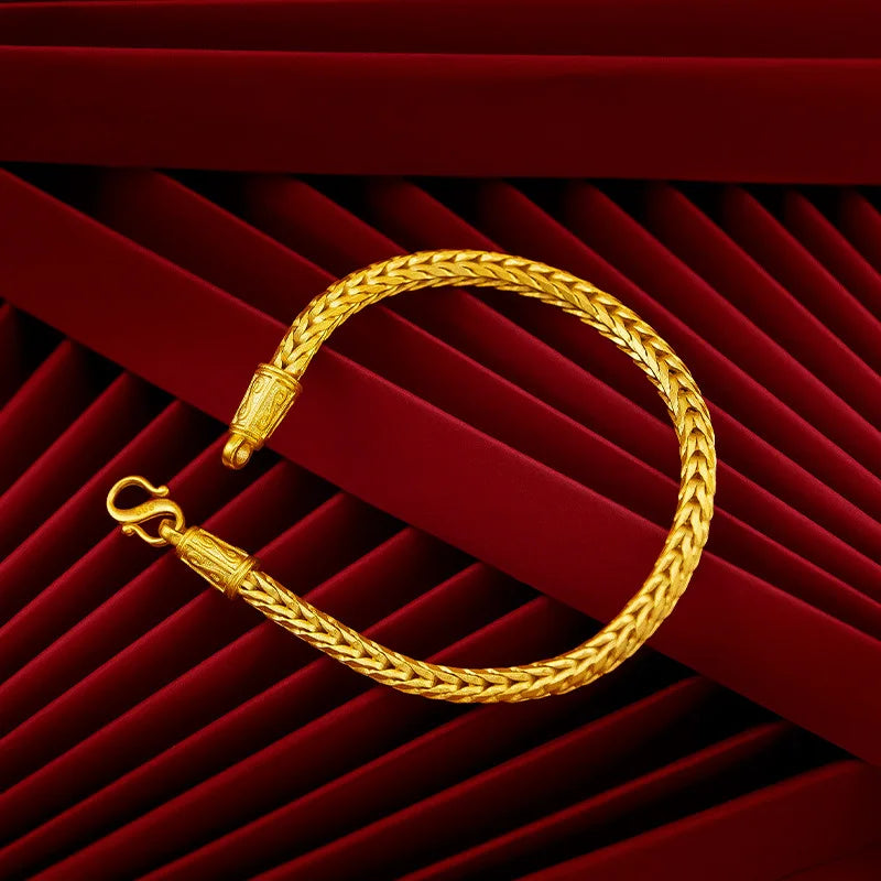 Luxury 18k Gold Original Bracelet for Women Not Fade Bracelet for Party High Quality Jewelry Wedding Bijoux Femme Gold Jewelry