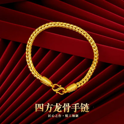 Luxury 18k Gold Original Bracelet for Women Not Fade Bracelet for Party High Quality Jewelry Wedding Bijoux Femme Gold Jewelry