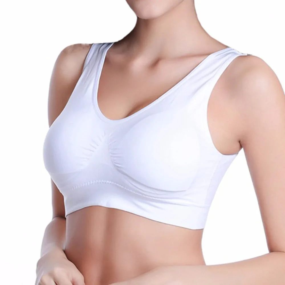 Sexy backless push up bra women big size padded bras plus size wireless brassiere comfortable seamless bra