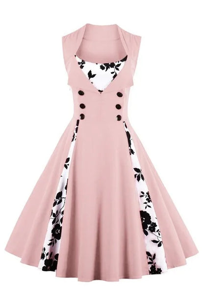 S-5XL Plus Size Women Robe Pin Up Dress Retro Vintage 50s 60s Rockabilly Dot Swing Summer female Dresses Elegant Tunic Vestido