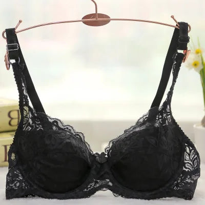 Spring summer Plus Size sexy Bra for Women Seamless Lingerie Lace Bra Ultra thin pad 32 34 36 38 40 B C big cup bra