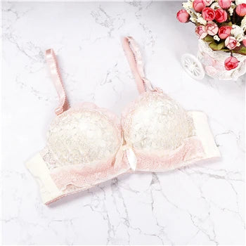 New Bra Woman Underwear Push Up Bra Lingerie Unlined Lace Bra Women Sexy Female Back Closure Lolita Brassiere 3/4 Cup Bra