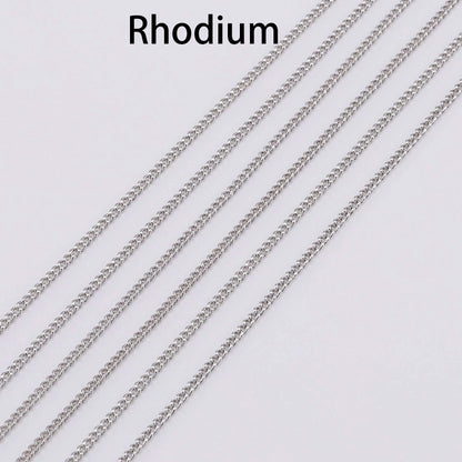 5 m/lot Gold/Bronze Plated Necklace Chains For Jewelry Making Findings Materials Handmade DIY Necklace Chain Supplies