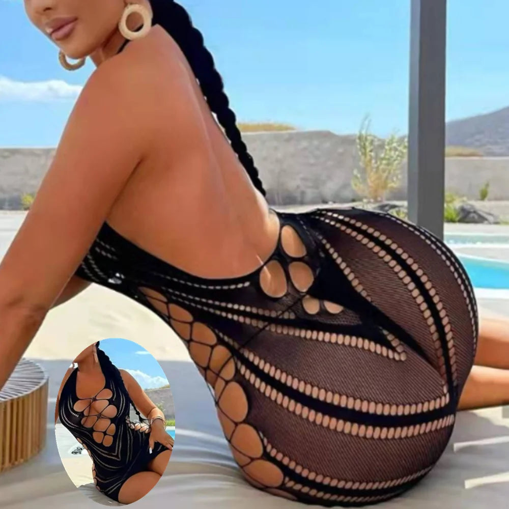 Sexy Lingerie Erotic Babydoll Dress Sexy Costumes Bodystocking Porno Underwear Intimates Plus Size Nightwear Women Mini Dress