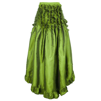 Medieval Bustle Dress Plus Size Women Steampunk Gothic Wrap Victorian Ruffled Pirate Dresses Half Body Skirts Cosplay Costumes