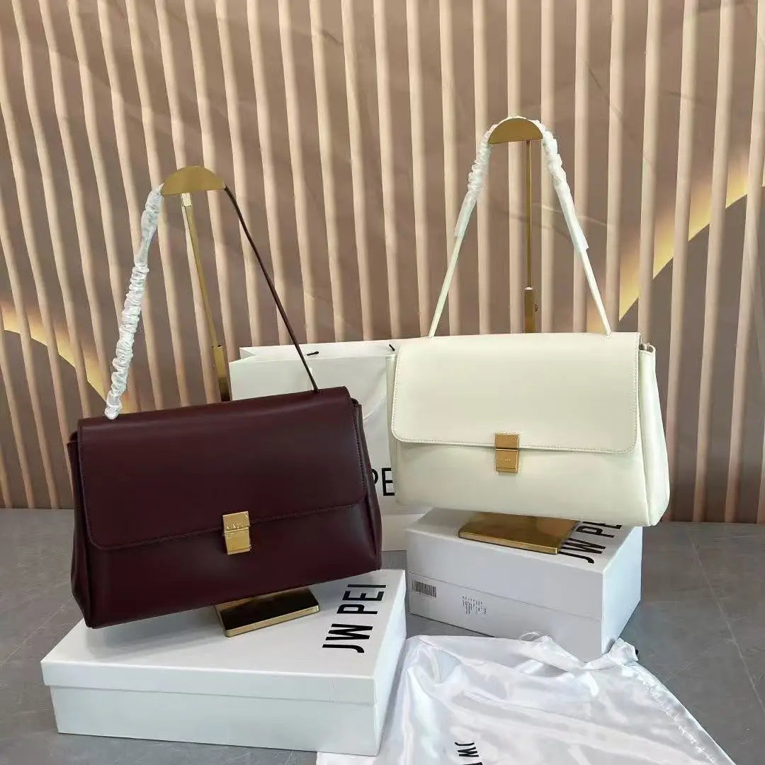 JWPEI new 2026 small square bag temperament commuting bag niche versatile high-end lazy bag hand-held women's
