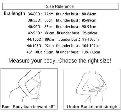Black Big Women Bras Plus Size Lace Bra For Women Unlined Full Coverage  Thin Wireless Adjusted-straps D Cup Comfort Women'Bras