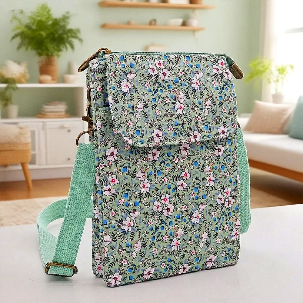 New large-capacity crossbody bag with key pocket, five-layer phone bag - a fashionable must-have for daily commutes