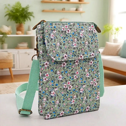 New large-capacity crossbody bag with key pocket, five-layer phone bag - a fashionable must-have for daily commutes