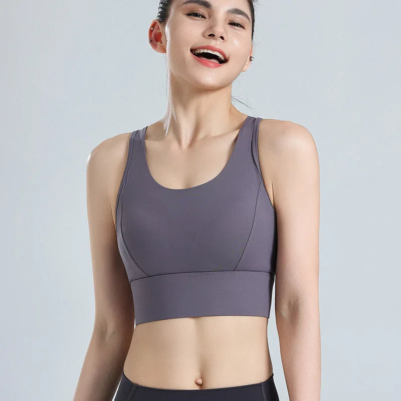 Plus Size High Impact Sports Bra for Women Shockproof Running Gym Yoga Fitness Top, Breathable Mesh Racerback Workout Bralette