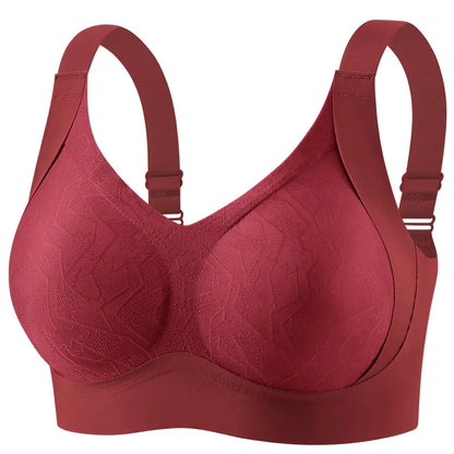 Brassiere Lady Shaping Bra Women's Bra Large Bust Minimizing Effect Anti-Sagging Plus Size Shaping Seamless Side Support Girl
