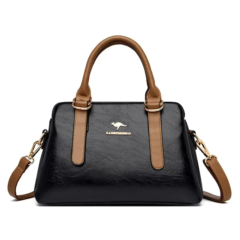 Leisure High Quality Women Purses and Handbags Luxury Designer PU Leather Shoulder Bags Female Bags Ladies Fashion Messenger Sac