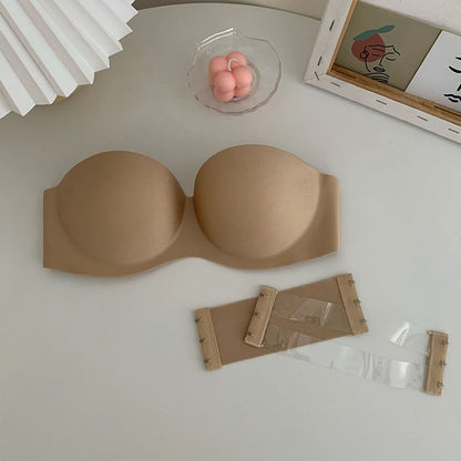 Women's Sexy Strapless Bra Push Up Padded Bras Female Underwear Seamless Invisible Bralette Without Straps Ladies Lingerie Bras