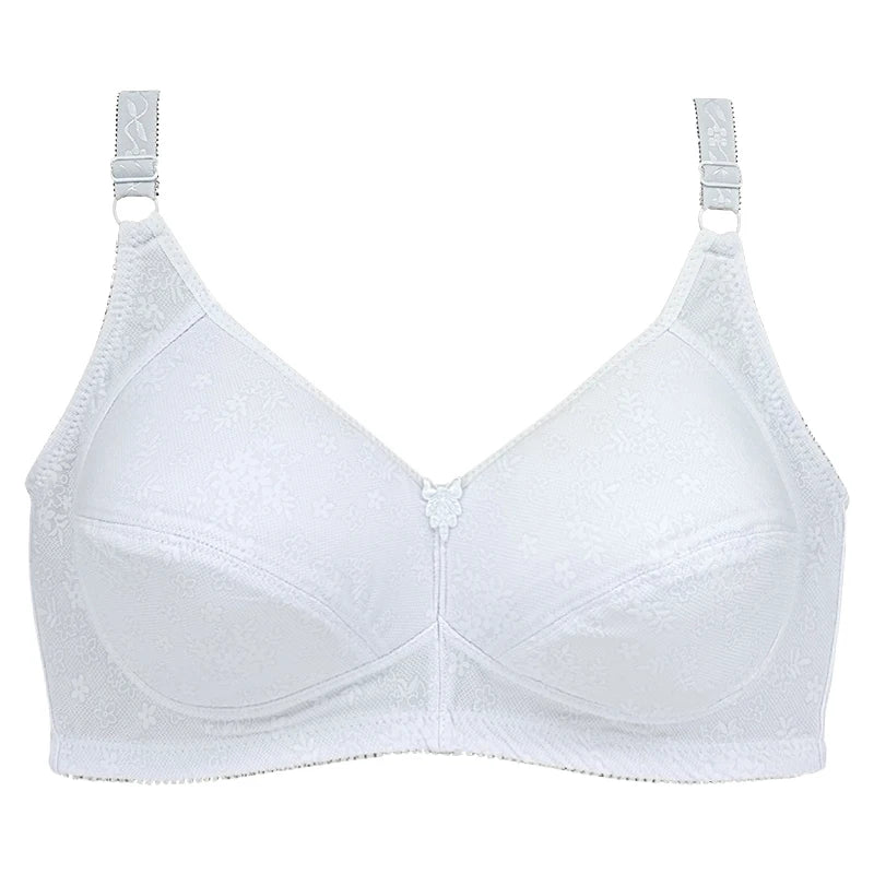 Plus Size Wireless Bra Full Coverage Soft Comfort Bras for Women Side Support Underwear No Underwire Brassiere Breathable