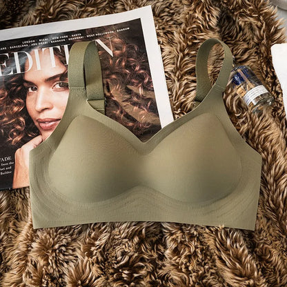 Push-Up Seamless Bras For Women Plus Size Bra Non-wire Wide Adjustable Straps Underwear Sexy Lingerie Comfort Intimates M-3XL