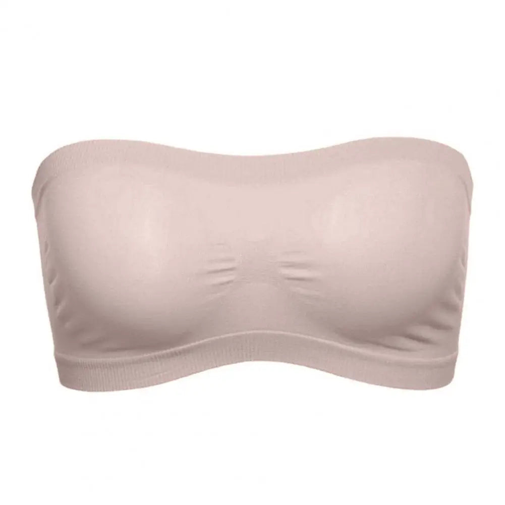 2026 Bandeau Bra for Women Girls Mesh Back Non Padded Strapless Bralette Seamless Soft Tube Top Bra Pressure Relief Bras 95