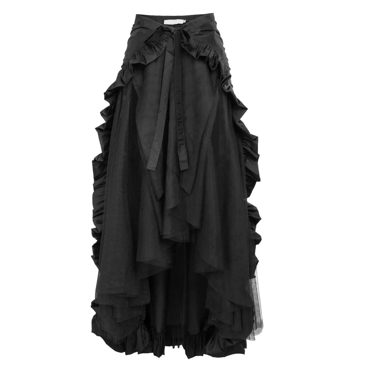 Medieval Bustle Dress Plus Size Women Steampunk Gothic Wrap Victorian Ruffled Pirate Dresses Half Body Skirts Cosplay Costumes