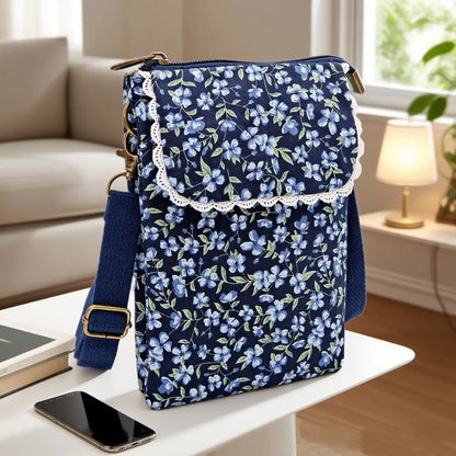New large-capacity crossbody bag with key pocket, five-layer phone bag - a fashionable must-have for daily commutes