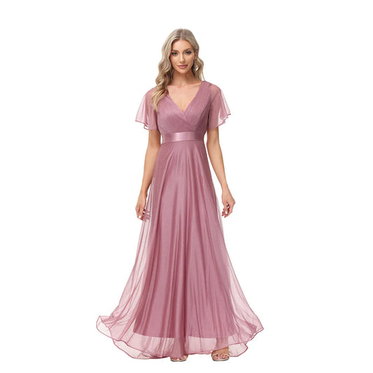 ICCLEK Plus Size Women Clothing Party Evening Dresses Elegant And Pretty Women'S Dresses Chiffon Soft Vestidos De Noche Tallas G