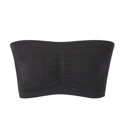 DOIAESKVE Plus Size Women's Tube Top Strapless Bra Wireless Women's Bra Big Size 5XL 6XL