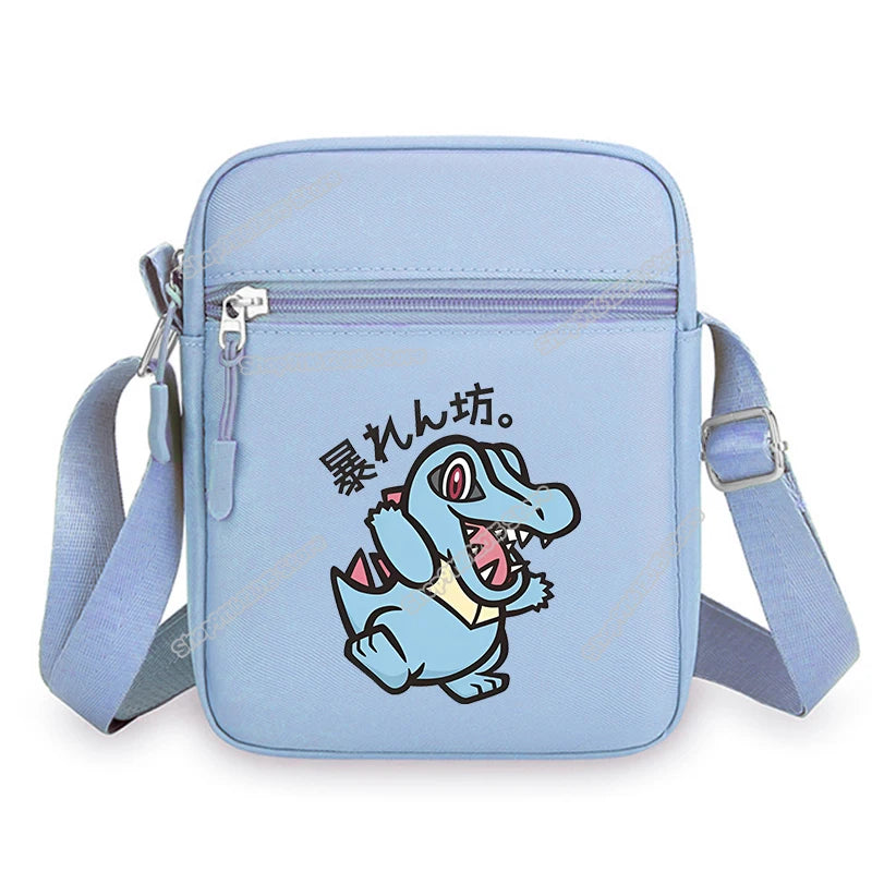 Anime Pokemons Leafeon Shoulder Bag Venusaur Raichu Cubone Waist Packs Dragonite Glaceon Crossbody Phone Pouch Boy Girl Satchel