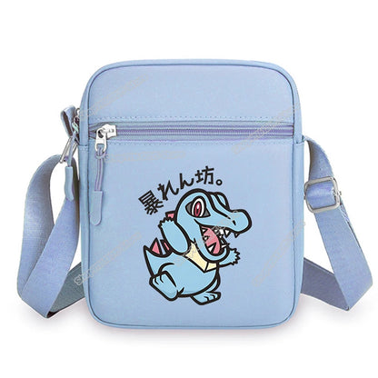 Anime Pokemons Leafeon Shoulder Bag Venusaur Raichu Cubone Waist Packs Dragonite Glaceon Crossbody Phone Pouch Boy Girl Satchel