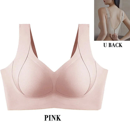 Plus Size Full Coverage Bras For Women No Underwire T-shirt Bra Seamless Push Up Daily Bralette Underwear With Soft Support Bra