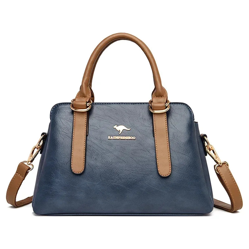Leisure High Quality Women Purses and Handbags Luxury Designer PU Leather Shoulder Bags Female Bags Ladies Fashion Messenger Sac