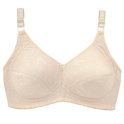 Plus Size Wireless Bra Full Coverage Soft Comfort Bras for Women Side Support Underwear No Underwire Brassiere Breathable