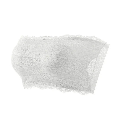 Plus Size Lace Bra Women Strapless Sexy Bra Comfortable Breathable Summer Sports Bra