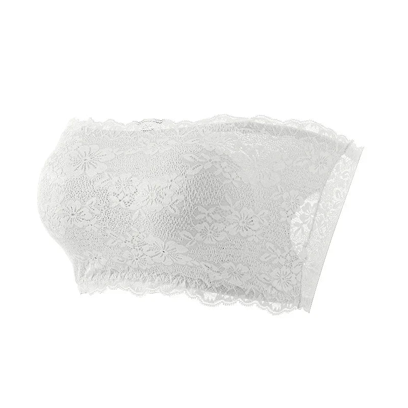 Plus Size Lace Bra Women Strapless Sexy Bra Comfortable Breathable Summer Sports Bra