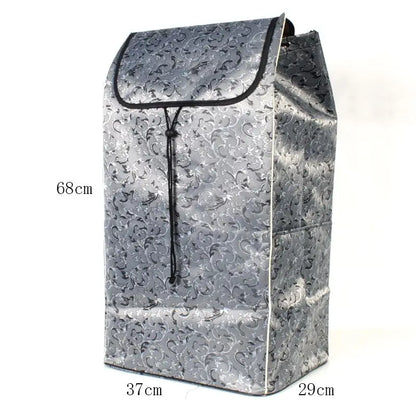 Shopping Bags for Trolley Cart Shopping Cart Woman Carrier Basket Trailer Portable Cart Large Storage Bags Foldable Handbag