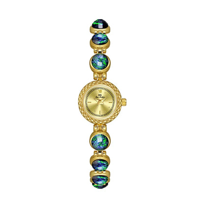 Gold Women Bracelet Watches Luxury Brand Dress Quartz Small Dial Ladies Wrist Watches Rhinestone Rose Gold Watches For Women
