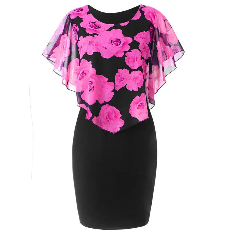 Plus Size Women's Summer Fashion Dress Bodycon Office Lady New Arrival Trendy Comfortable Breathable