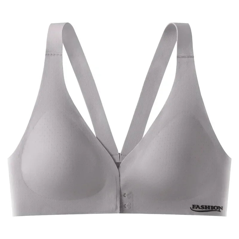 Plus Size Bra Front Buckle Adjustable Underwear Sexy Beautiful Back Comfortable Gathered Breasts Breathable Sports Bra