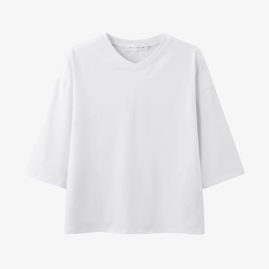 AS SS26 oversize loose T-shirt dress + V neck T-shirt  + skirt  set casual style  woman clothes