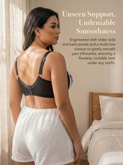 Big Bust Comfort Fit Plus Size Full Cup Bra Women Wide Shoulder Strap Lace Support Bra All Day Wear Lingerie MR3680