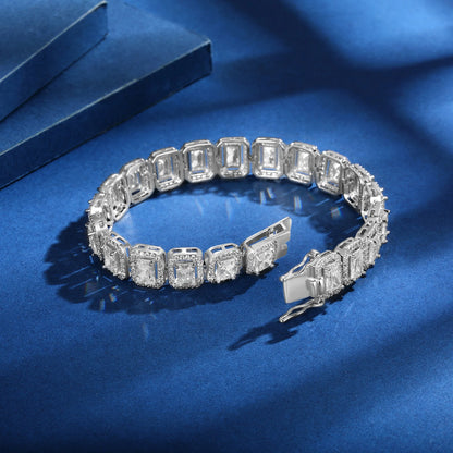 SY Luxury Jewelry 925 Sterling Silver Bracelet 18K Gold Plated Bangle CZ Zircon Tennis Chain Bracelets For Women Fine Jewelry