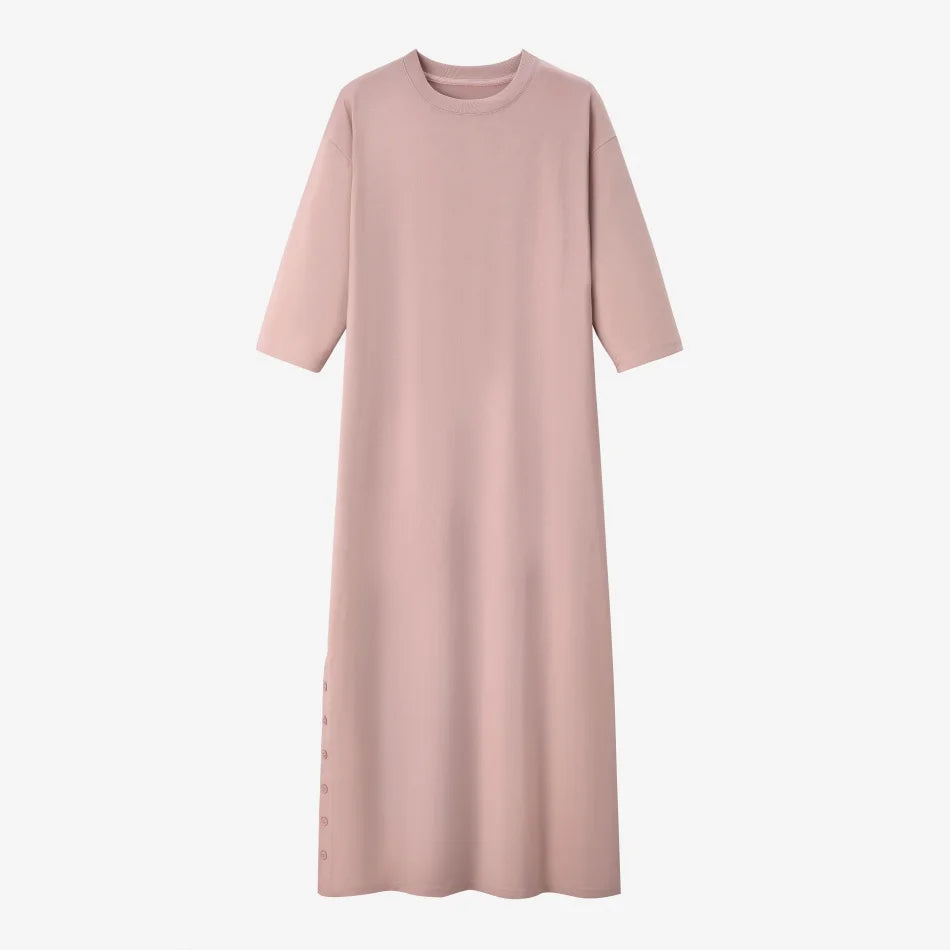 AS SS26 oversize loose T-shirt dress + V neck T-shirt  + skirt  set casual style  woman clothes