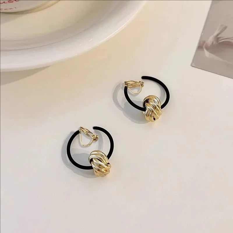 2026 New Women Earrings Alloy Gold Plated Orange Flower Drop Earrings Fashion Cute Sweet Jewelry For Daily Casual Party