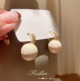 2026 New Women Earrings Alloy Gold Plated Orange Flower Drop Earrings Fashion Cute Sweet Jewelry For Daily Casual Party