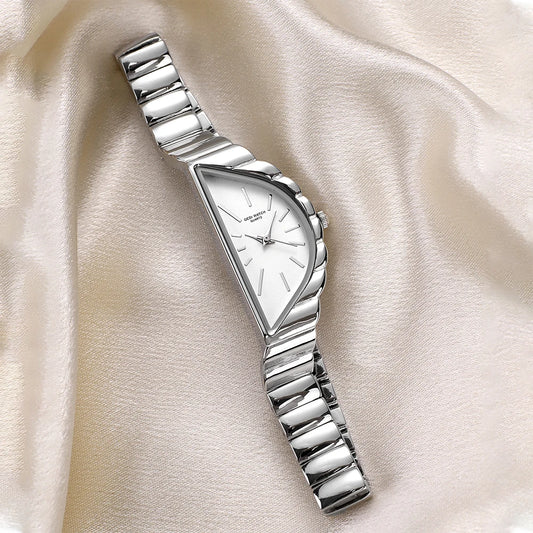 GEDI Exquisite Minimalist Light Luxury Gold Watches For Women Niche Irregular Design Artistic Quartz Woman Watch Gifts